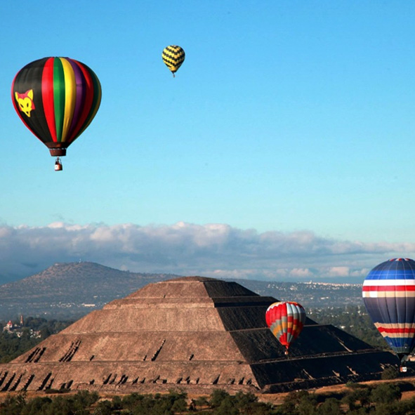 Vuelo en Globo en Teotihuacan